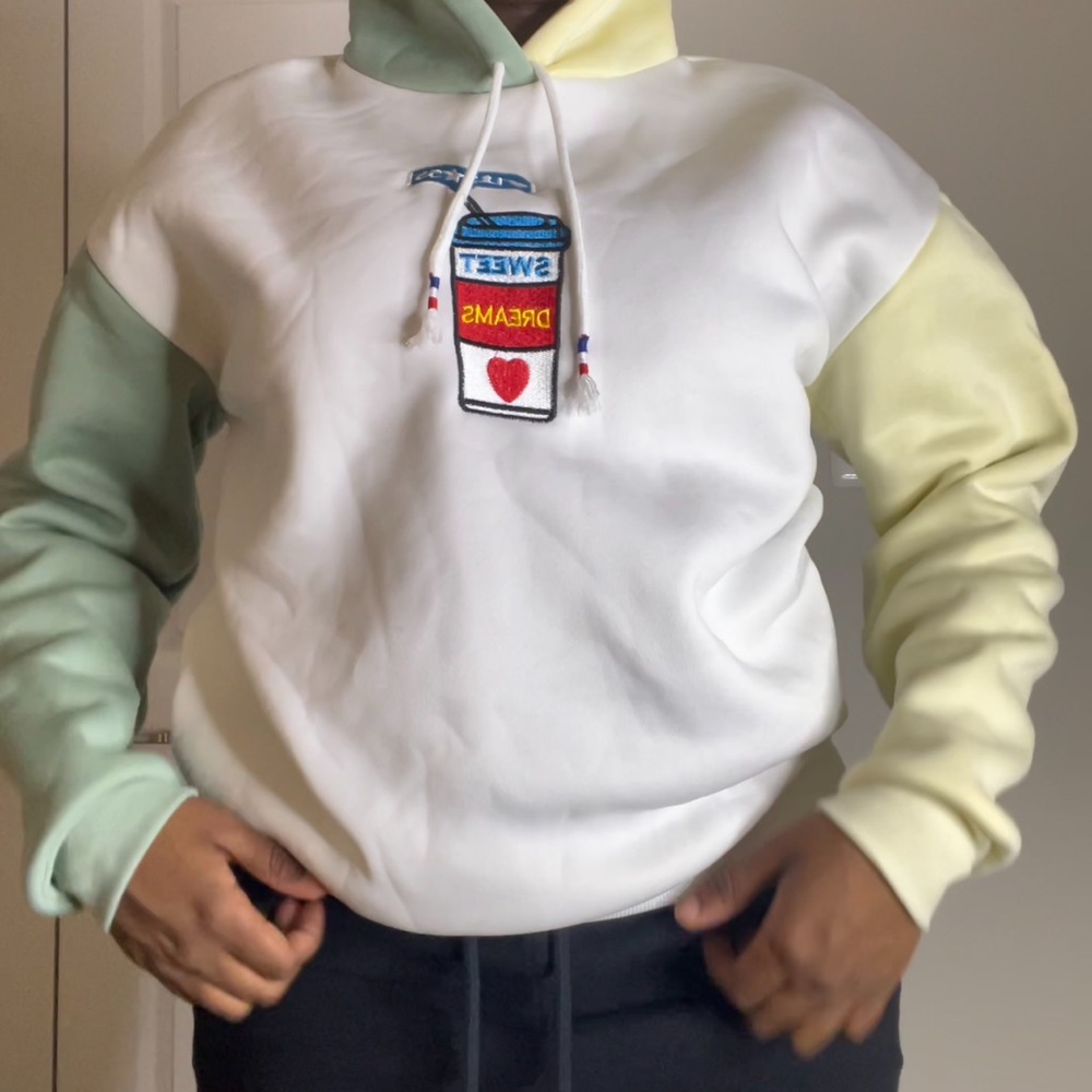 multicolored hoodie
